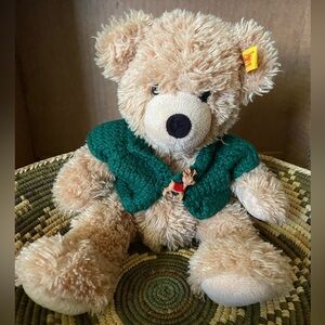 Steiff Teddy Bear With Winter Sweater